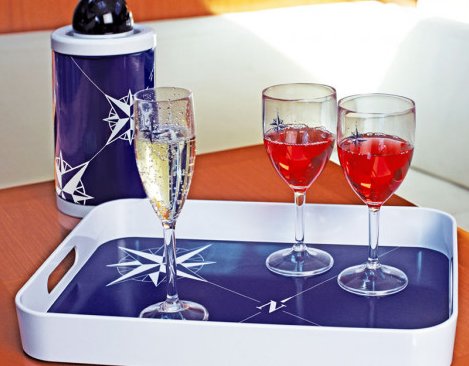 Northern Star Non-Breakable Rectangular Serving Tray - Nautical Luxuries