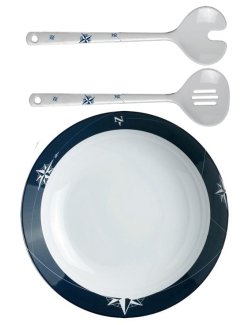 Northern Star Non-Breakable 3-Pc. Salad Set - Nautical Luxuries