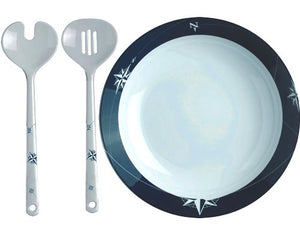 Northern Star Non-Breakable 3-Pc. Salad Set - Nautical Luxuries