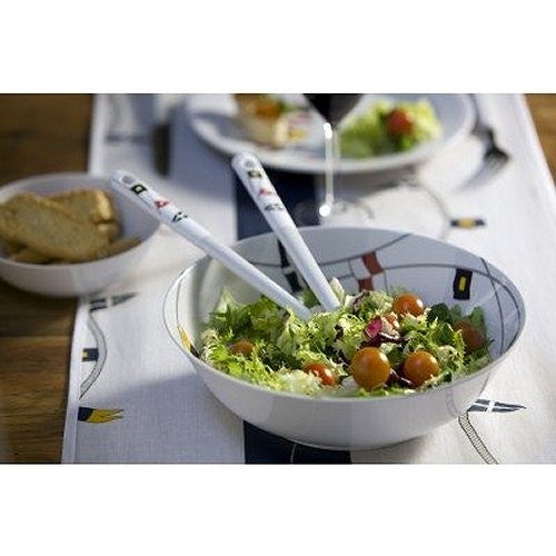 Non-Skid Waving Pennants Dinnerware For Six - Nautical Luxuries