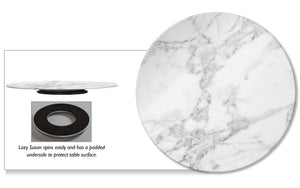 Faux Marble Non-Breakable Lazy Susan - Nautical Luxuries