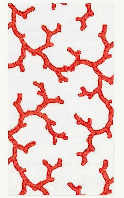 Luxury Disposables Guest Towels/Coral Branches - Nautical Luxuries