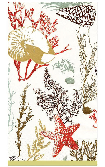 Luxury Disposables Guest Towels/Sea Life - Nautical Luxuries