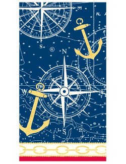 Luxury Disposables Guest Towels/Nautical Icons - Nautical Luxuries