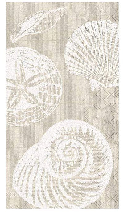 Luxury Disposables Guest Towels/Sandy Shells - Nautical Luxuries