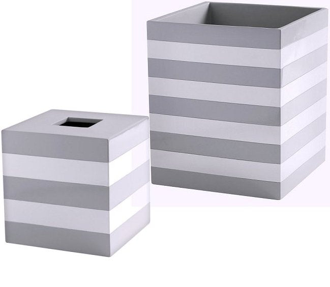 Cabana Stripe Shiplap Bath Collection - Nautical Luxuries