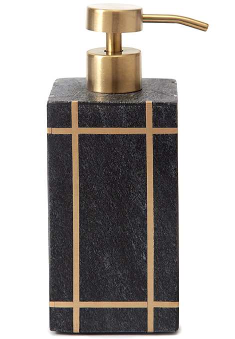 Black Marble Vintage Luxe Bath Accessories - Nautical Luxuries