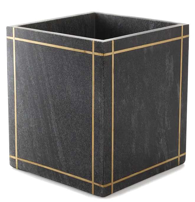 Black Marble Vintage Luxe Bath Accessories - Nautical Luxuries