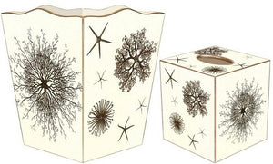 Sea Urchin & Starfish Decoupage 2-Pc. Bath Set - Nautical Luxuries