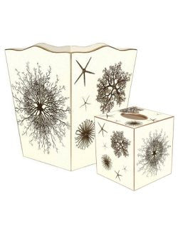 Sea Urchin & Starfish Decoupage 2-Pc. Bath Set - Nautical Luxuries