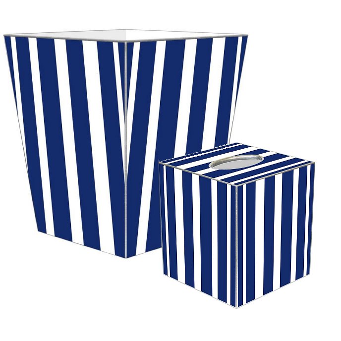 Cabana Stripe Decoupage Bath Set - Nautical Luxuries