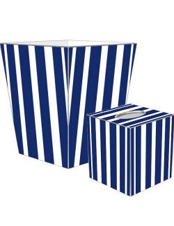 Cabana Stripe Decoupage Bath Set - Nautical Luxuries