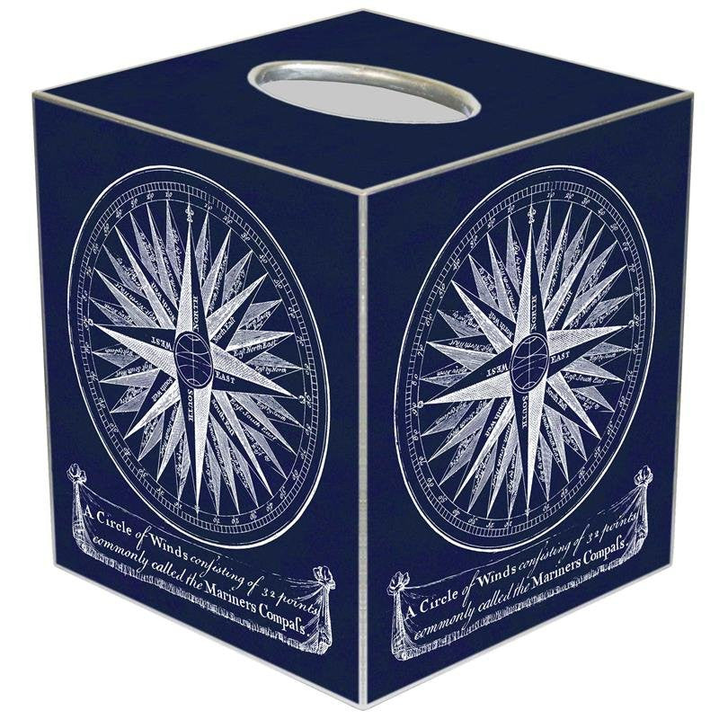Decoupage Compass Rose Wood 2-Pc. Bath Sets - Nautical Luxuries