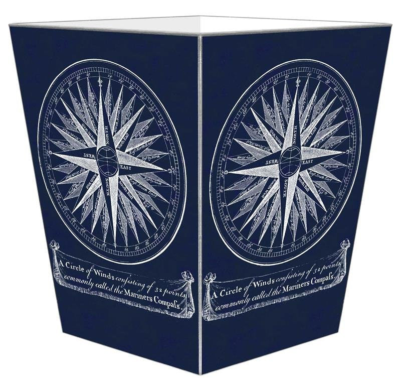 Decoupage Compass Rose Wood 2-Pc. Bath Sets - Nautical Luxuries