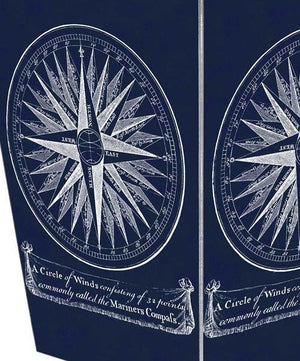 Decoupage Compass Rose Wood 2-Pc. Bath Sets - Nautical Luxuries