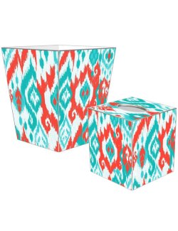 Beach House Ikat Decoupage Bath Sets - Nautical Luxuries