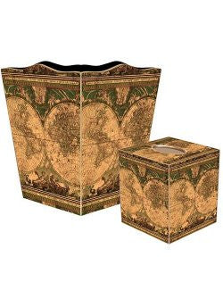 Old World Chart Decoupage Bath Set - Nautical Luxuries