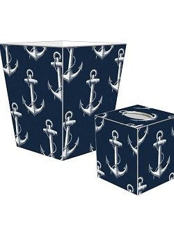 Vintage Anchor Decoupage Bath Set - Nautical Luxuries