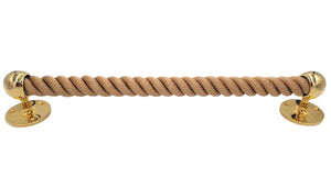 Nautiluxe Nautical Rope Closed End Towel Bars/Door Handles - Nautical Luxuries