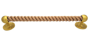 Nautiluxe Nautical Rope Closed End Towel Bars/Door Handles - Nautical Luxuries