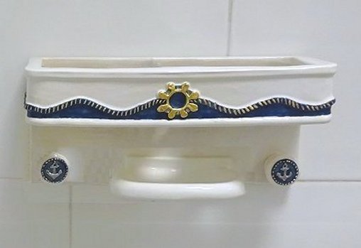 Castaways Hand-Painted Porcelain Bath Accessories - Nautical Luxuries