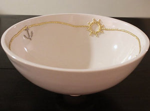 Platinum & Gold Nautical Relief Design Sink - Nautical Luxuries