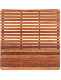 Classic Teak Slat Shower Mat/Round Corners - Nautical Luxuries