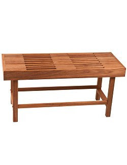 Slatted Teak Large Pool & Spa Bench - Nautical Luxuries