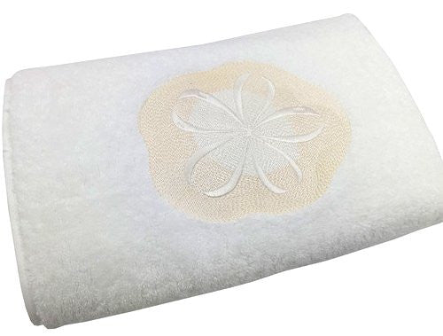 Sanibel Island Embroidered Sand Dollar Towels