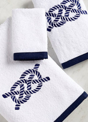 Nautical-Themed Nantucket Washcloth Bath & Hand Towel Set 