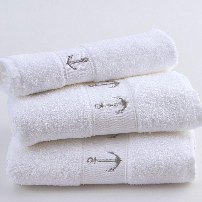 Classic Anchors Embroidered Quick-Dry Towel Sets