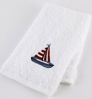 Red Crab Embroidered Quick-Dry Towel Set