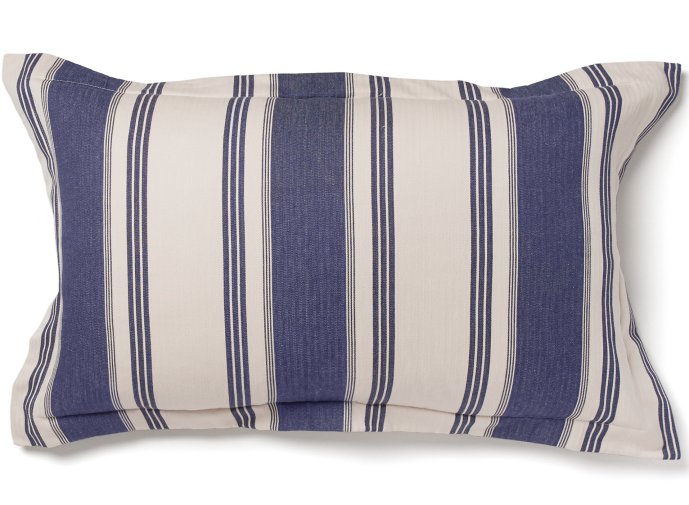 Hatteras Stripe Denim Blue Rustic Bedding Collection - Nautical Luxuries