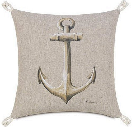 Bosun's Nautical Collection Anchor Accent Pillow - Nautical Luxuries