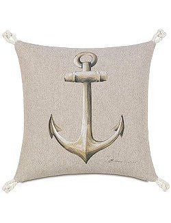 Bosun's Nautical Collection Anchor Accent Pillow - Nautical Luxuries