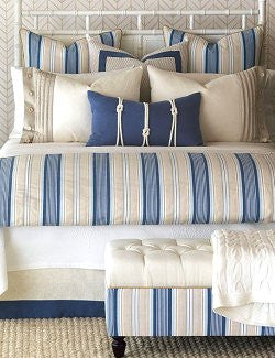 Beach Cottage Stripe Bedding Collection - Nautical Luxuries