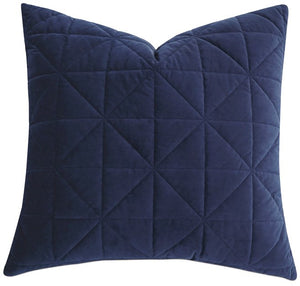 Urban Indigo Quilted Velvet Bedding Collection - Nautical Luxuries