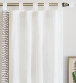 Bordered Beach House Cotton Curtain Panels - Nautical Luxuries