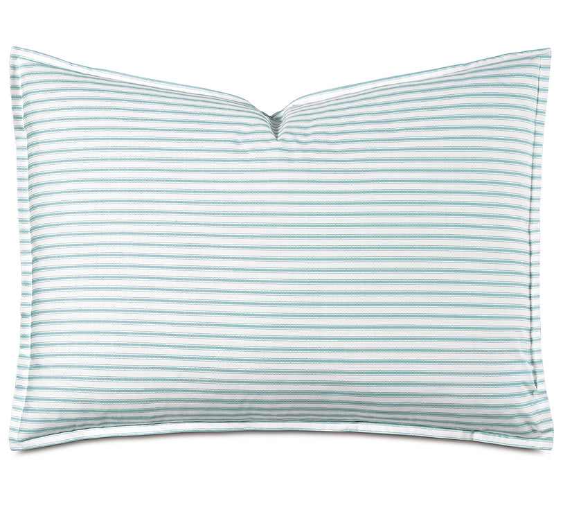 Vintage Beach Sea Ticking Stripe Luxury Coastal Bedding - Nautical Luxuries