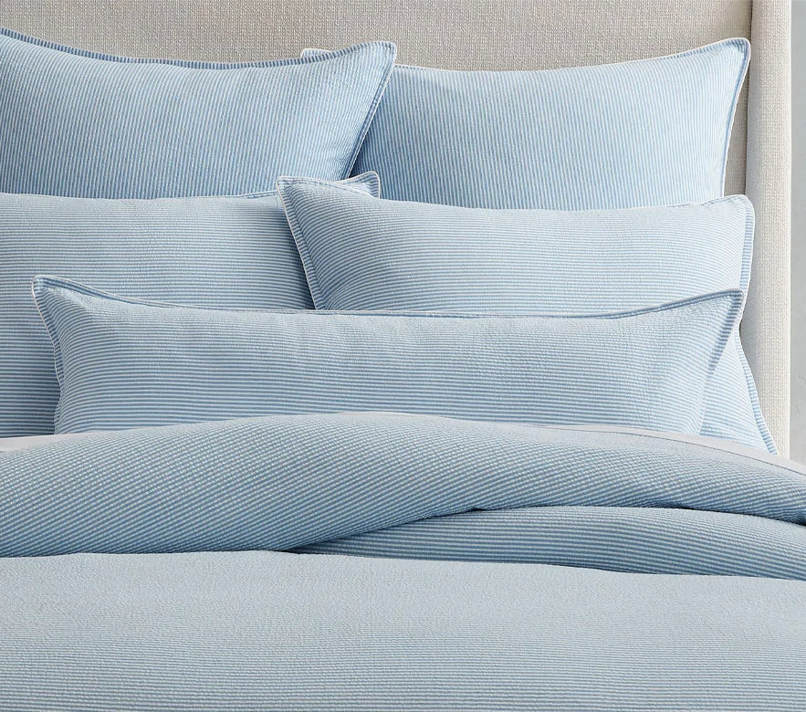 All-Season Seersucker Bedding Set - Nautical Luxuries