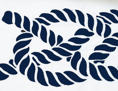 Luxe Nautique: Embroidered Nautical Knot Bedding - Nautical Luxuries