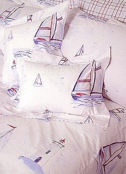 Sailing Away Bed Shams - Nautical Luxuries