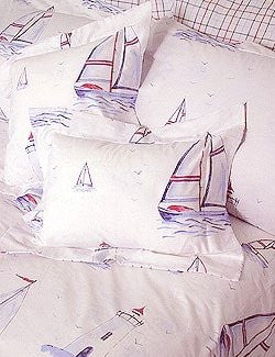 Sailing Away Bed Shams - Nautical Luxuries