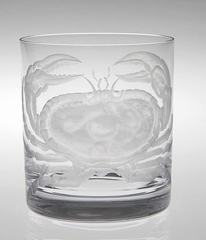 Crab & Lobster Bohemian Crystal Barware - Nautical Luxuries