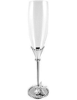 Crystal Elegance Starfish Flute - Nautical Luxuries