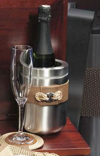 Anchor Chain Link Accent Wine Chiller - Nautical Luxuries