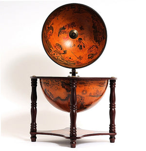 Old World Tabletop Globe Mini-Bar - Nautical Luxuries