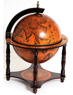 Old World Tabletop Globe Mini-Bar - Nautical Luxuries