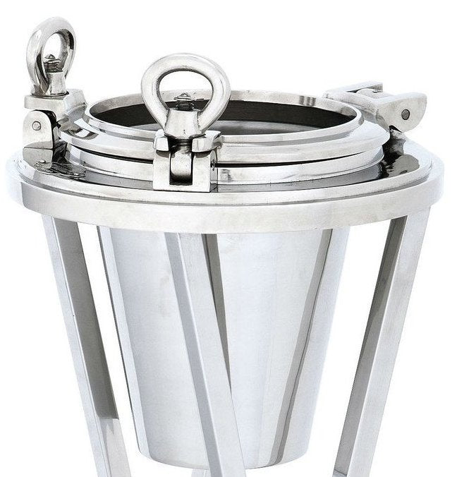 Dutch Admiralty Porthole Floor Stand Ice Bucket - Nautical Luxuries