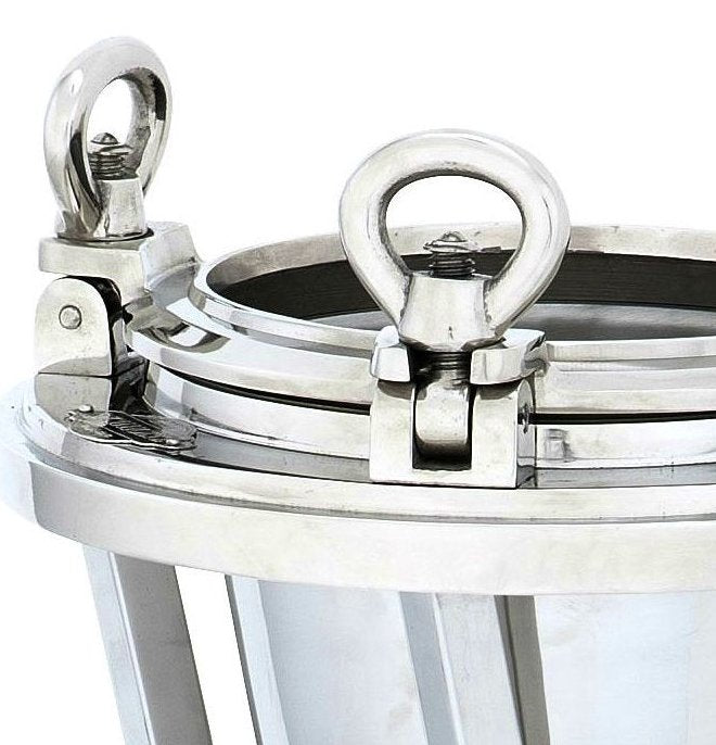 Dutch Admiralty Porthole Floor Stand Ice Bucket - Nautical Luxuries